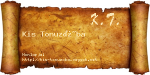 Kis Tonuzóba névjegykártya